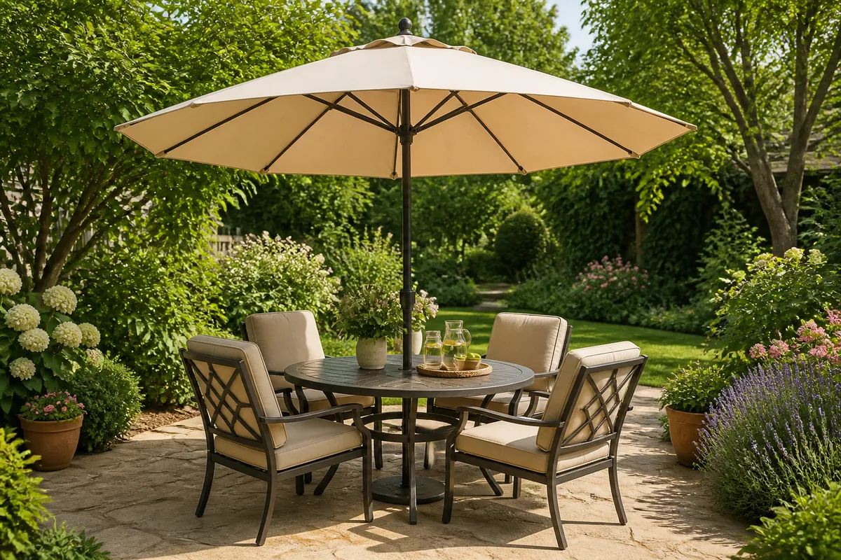dimensiune umbrelă soare grădină mobilier exterior