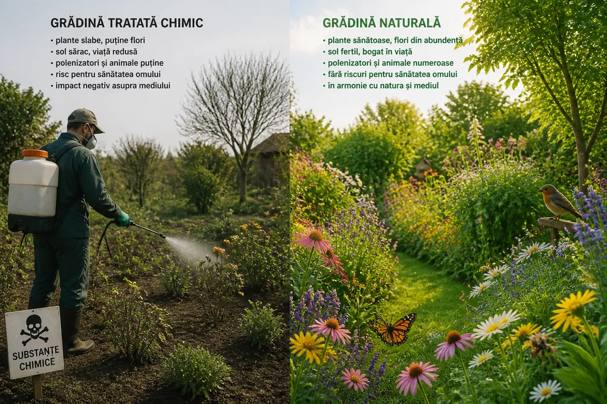 greșeli grădină insecte benefice tratamente chimice