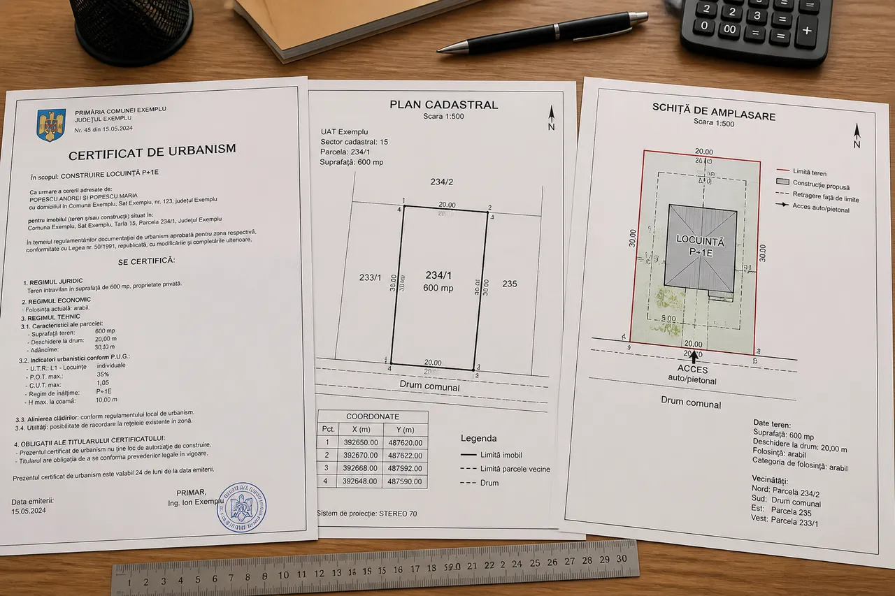 informații din certificatul de urbanism