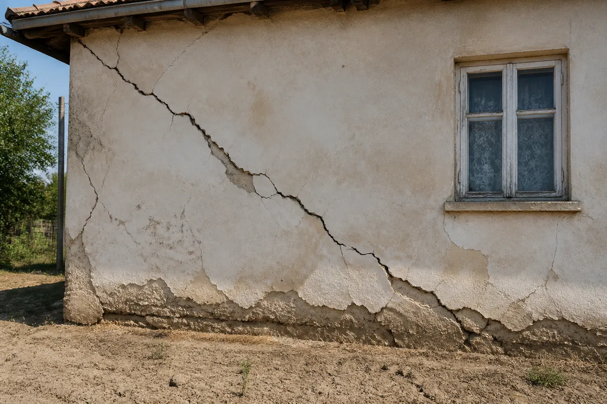 semne deteriorare fundație vară căldură