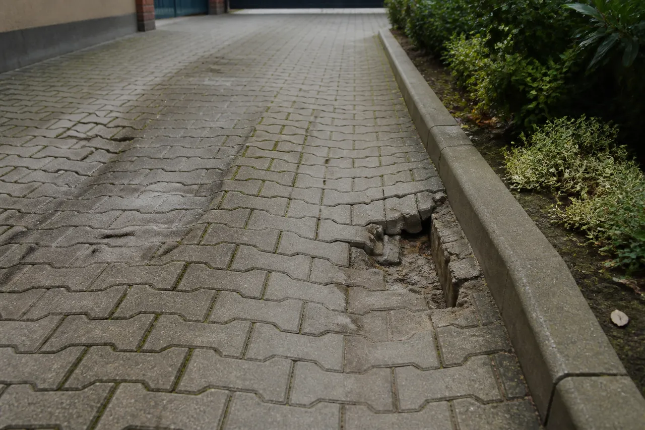 deformări ale pavajului din fundație incorectă