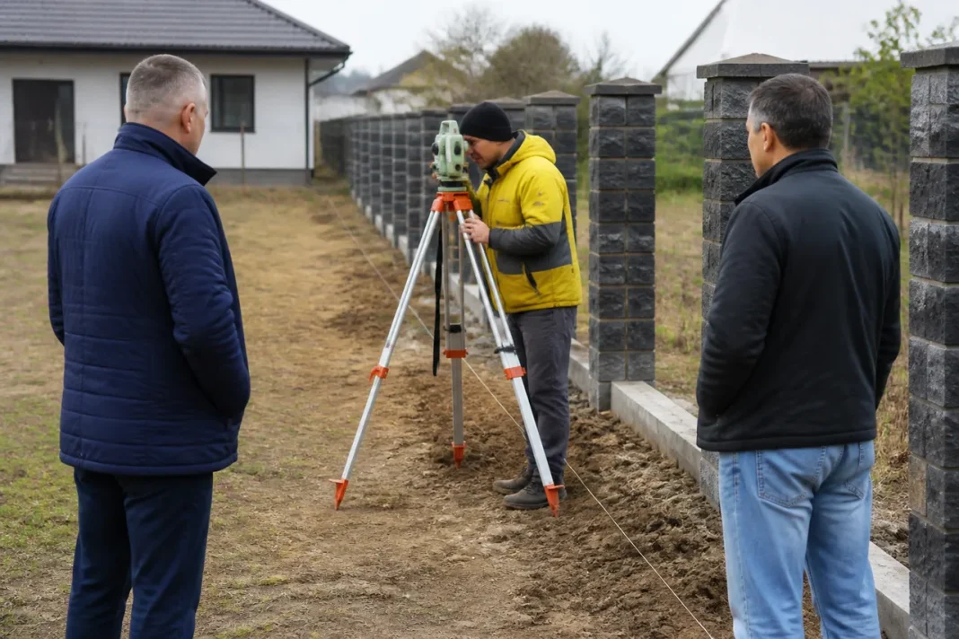 Gardul pe limita de proprietate se construiește corect prin măsurători și acorduri clare