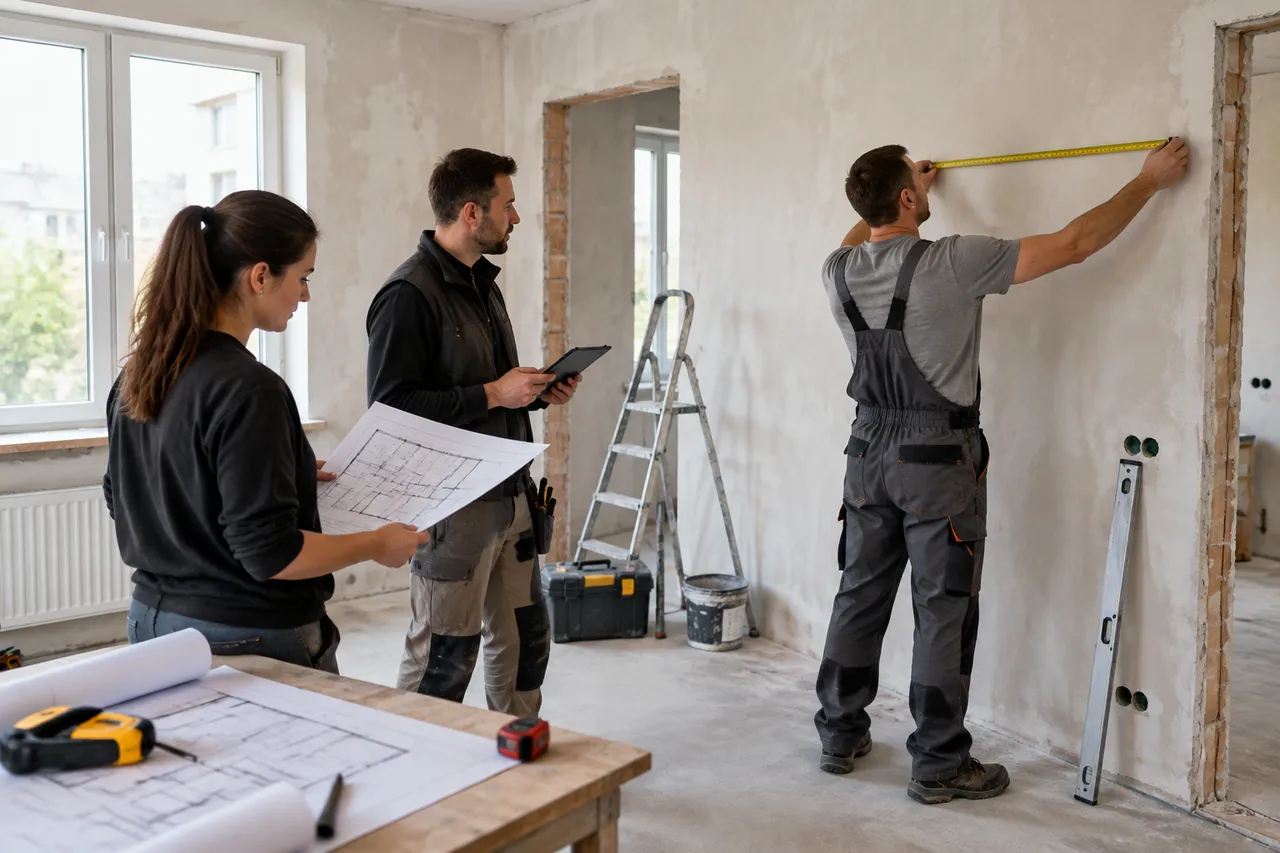 etapele lucrării de renovare interioară