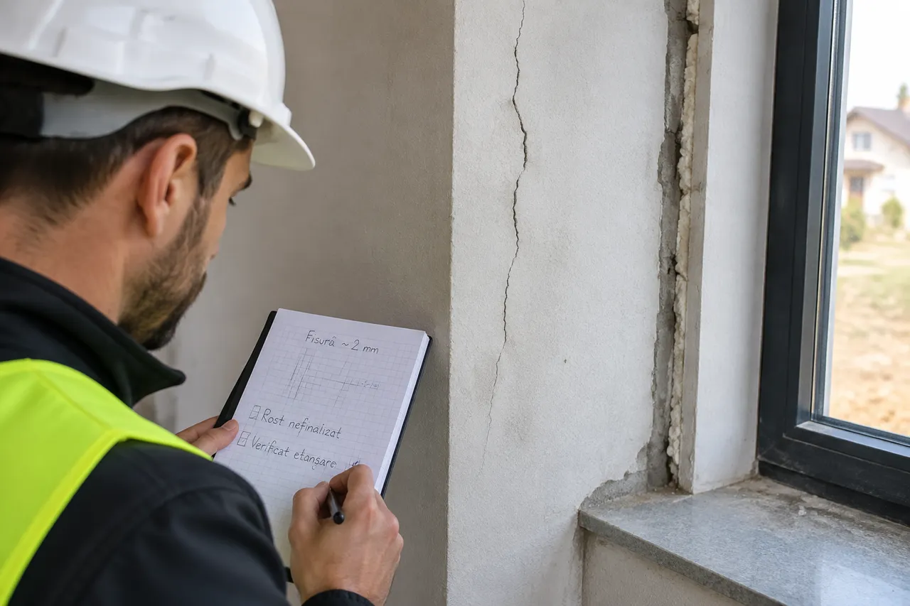 neconformități consemnate la recepția construcției